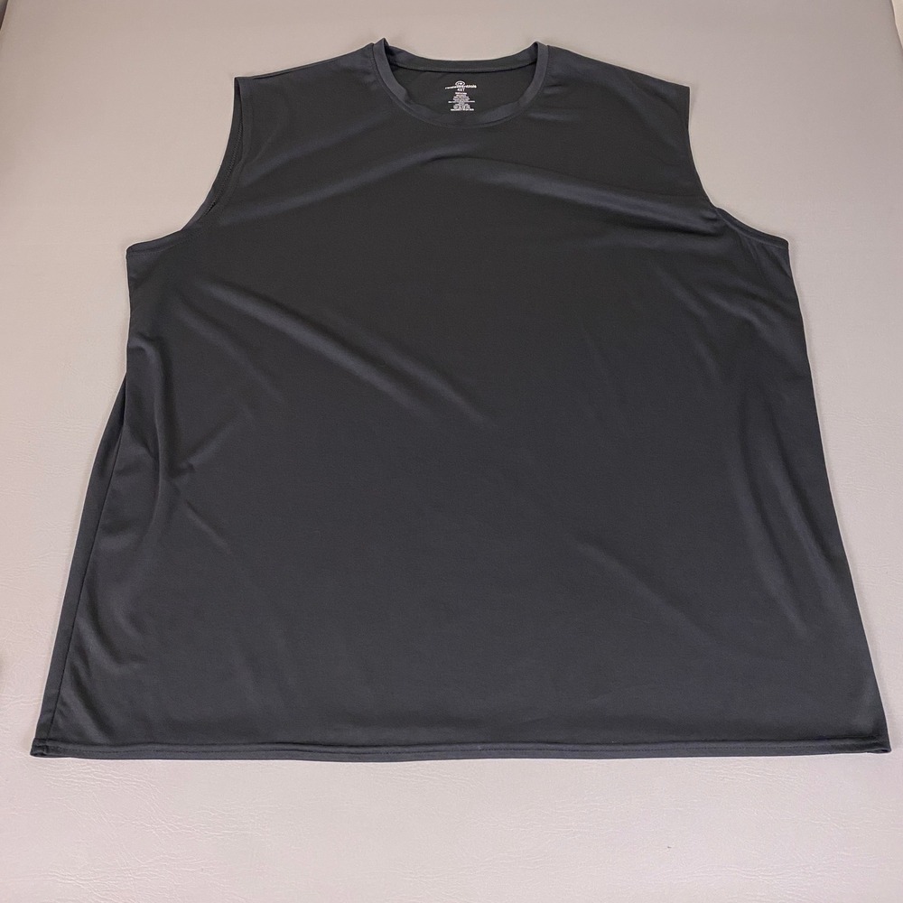 Real Essentials Muscle Tank Top Men's Size 4XT Tall Black Athletic Quick Dry
